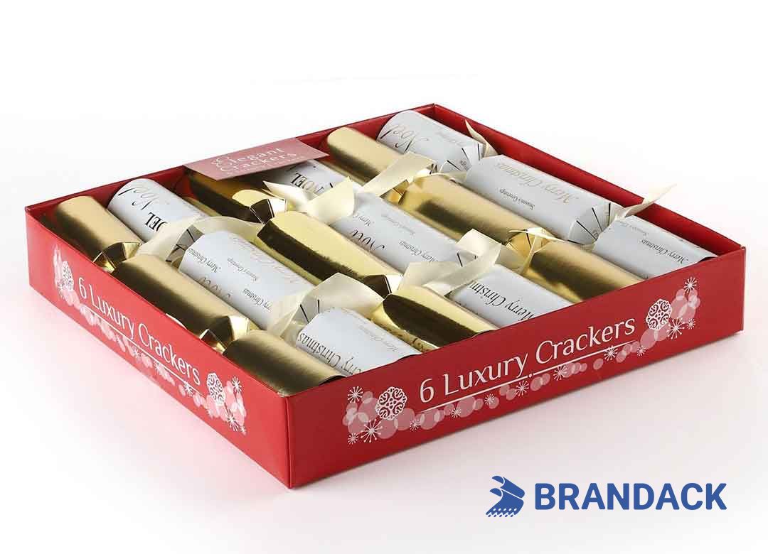Custom Festive Christmas Table Crackers Tailored to Brand