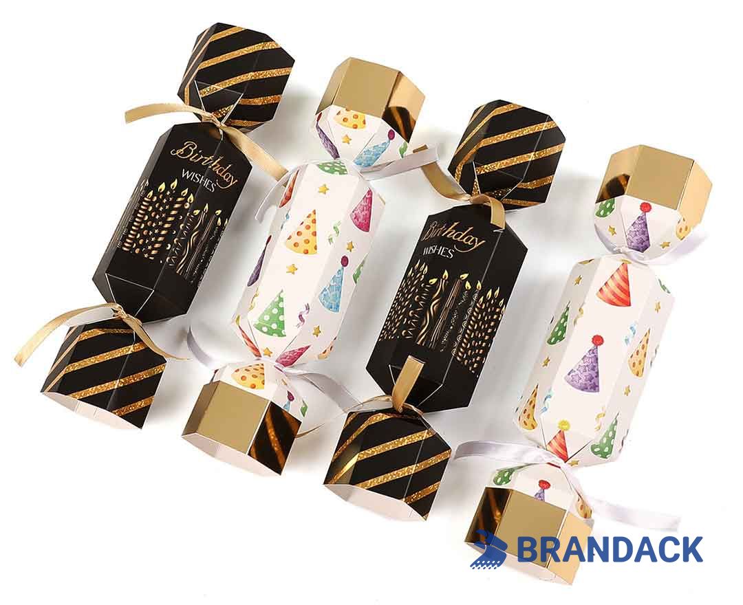 Custom Birthday Celebration Party Crackers with Design Service