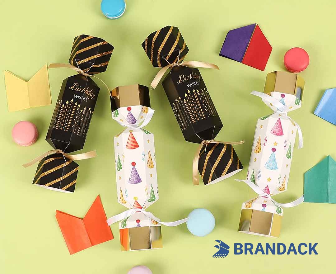Custom Birthday Celebration Party Crackers with Design Service