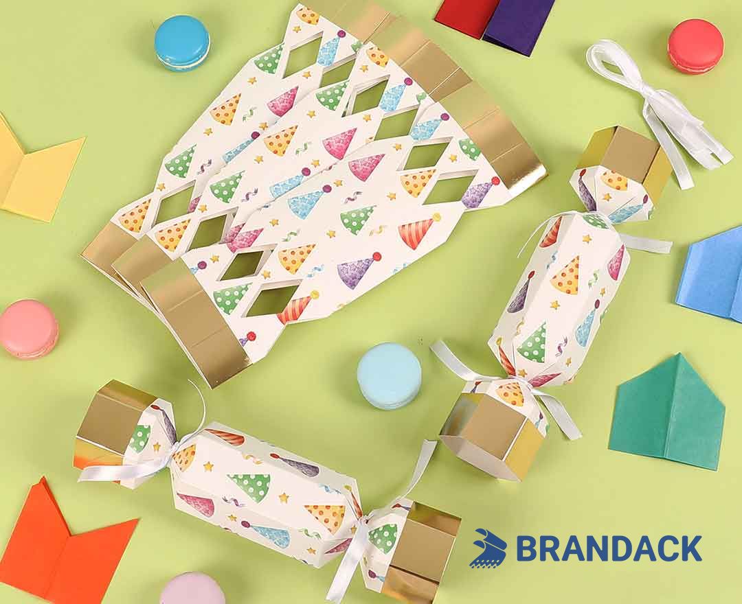 Custom Birthday Celebration Party Crackers with Design Service