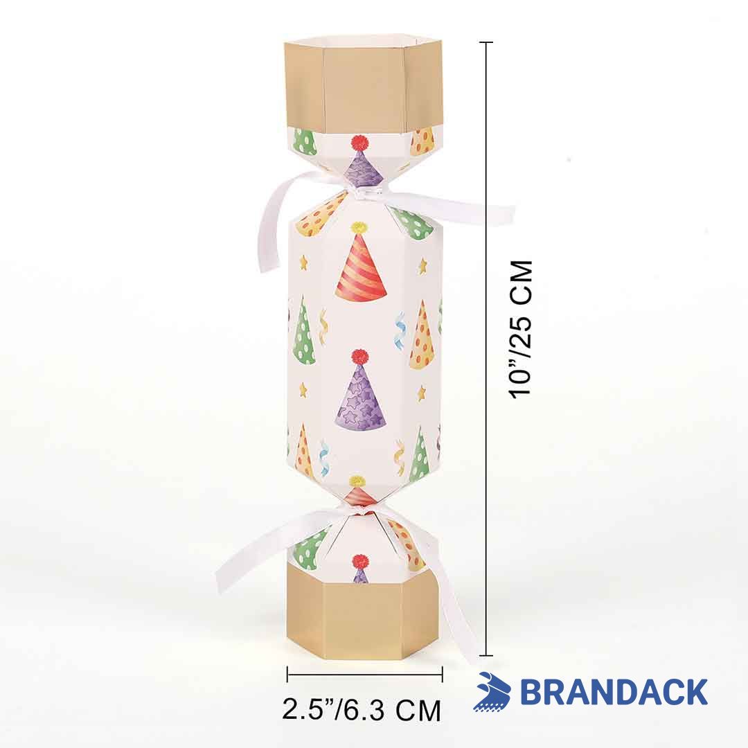 Custom Birthday Celebration Party Crackers with Design Service