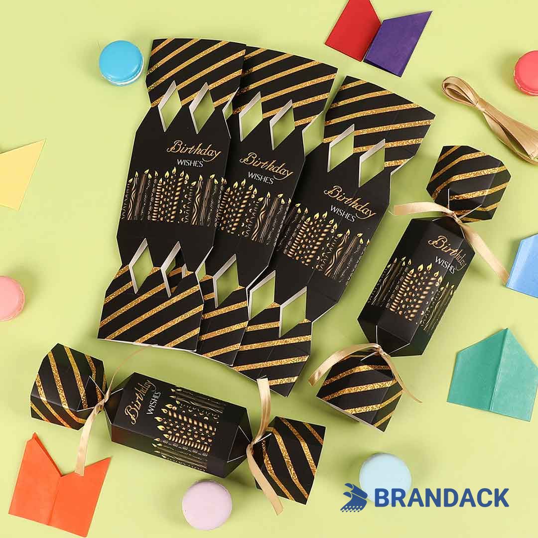 Custom Birthday Celebration Party Crackers with Design Service