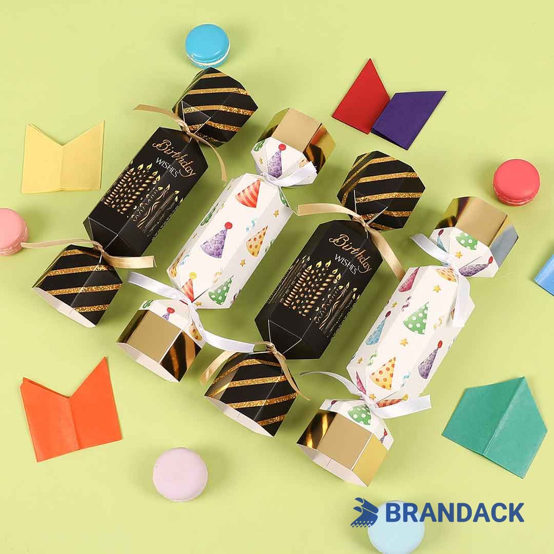 Custom Birthday Celebration Party Crackers with Design Service