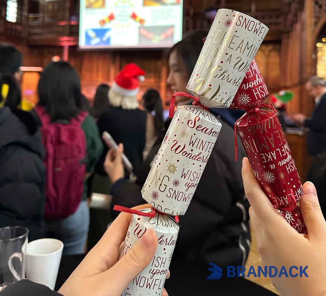 Custom Holiday Poppers Christmas Crackers Tailored to Brand