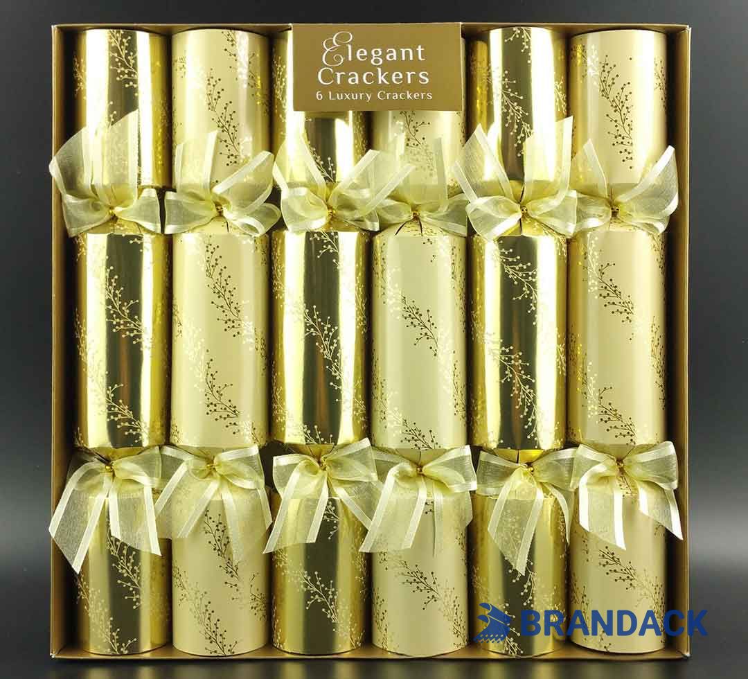 Custom Holiday Poppers Christmas Crackers Tailored to Brand