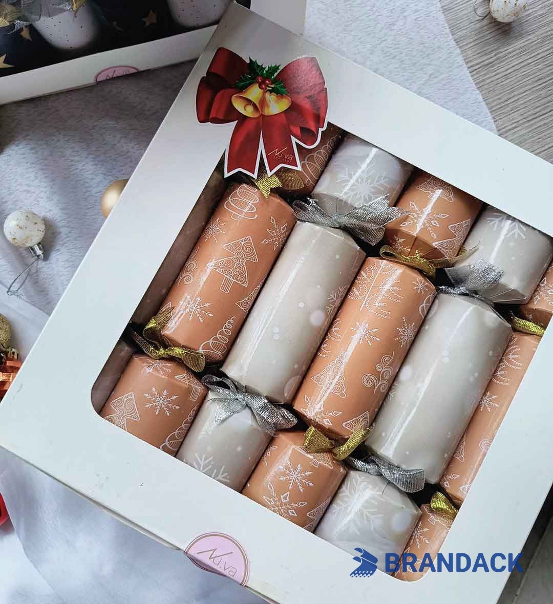 Custom Holiday Poppers Christmas Crackers Tailored to Brand