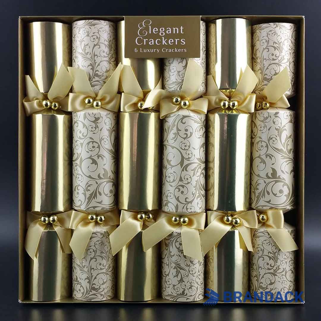 Custom Luxury Gold Party Pop Crackers with Logo for Adults