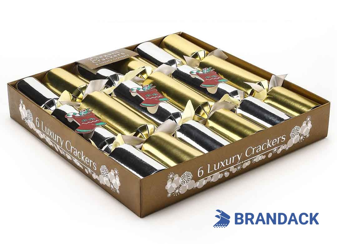 Custom Luxury Gold Party Pop Crackers with Logo for Adults