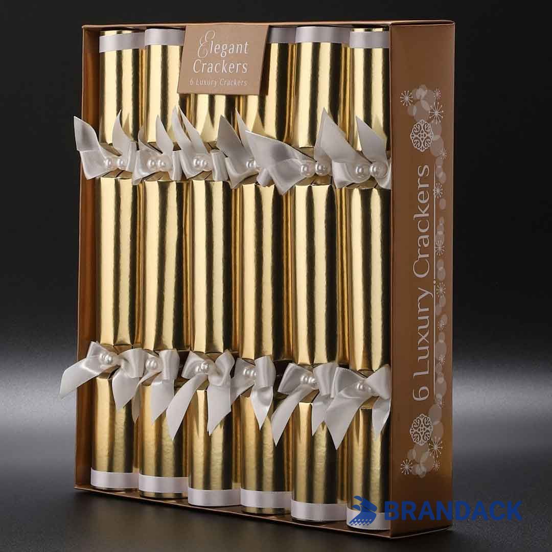 Custom Luxury Gold Party Pop Crackers with Logo for Adults