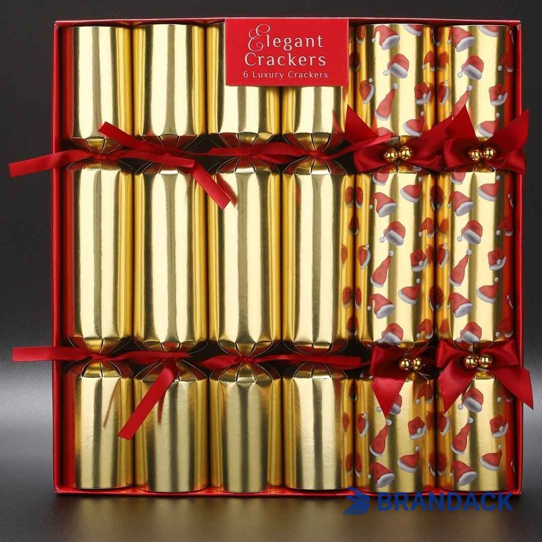 Custom Luxury Gold Party Pop Crackers with Logo for Adults