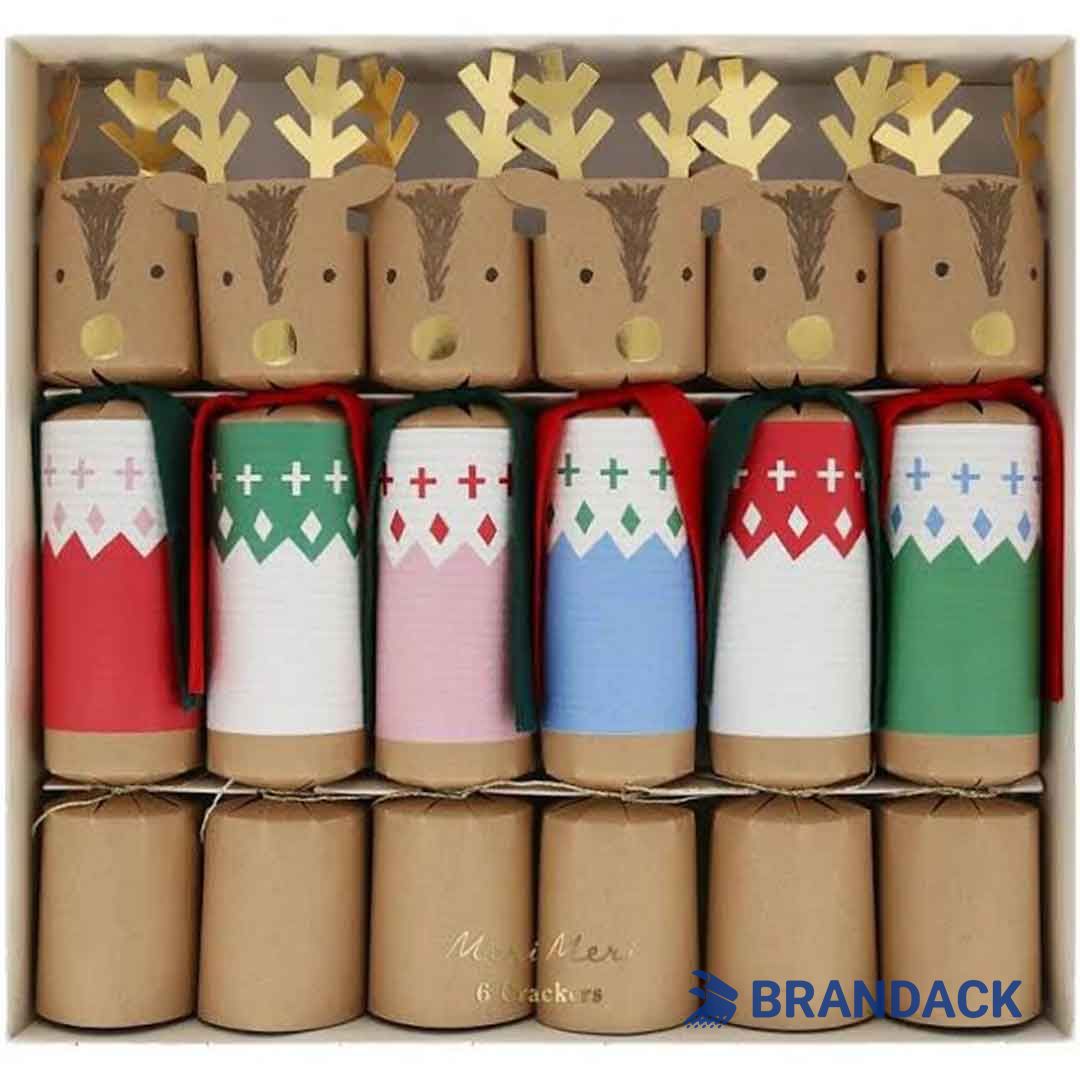 Custom Holiday Poppers Christmas Crackers with Design Service