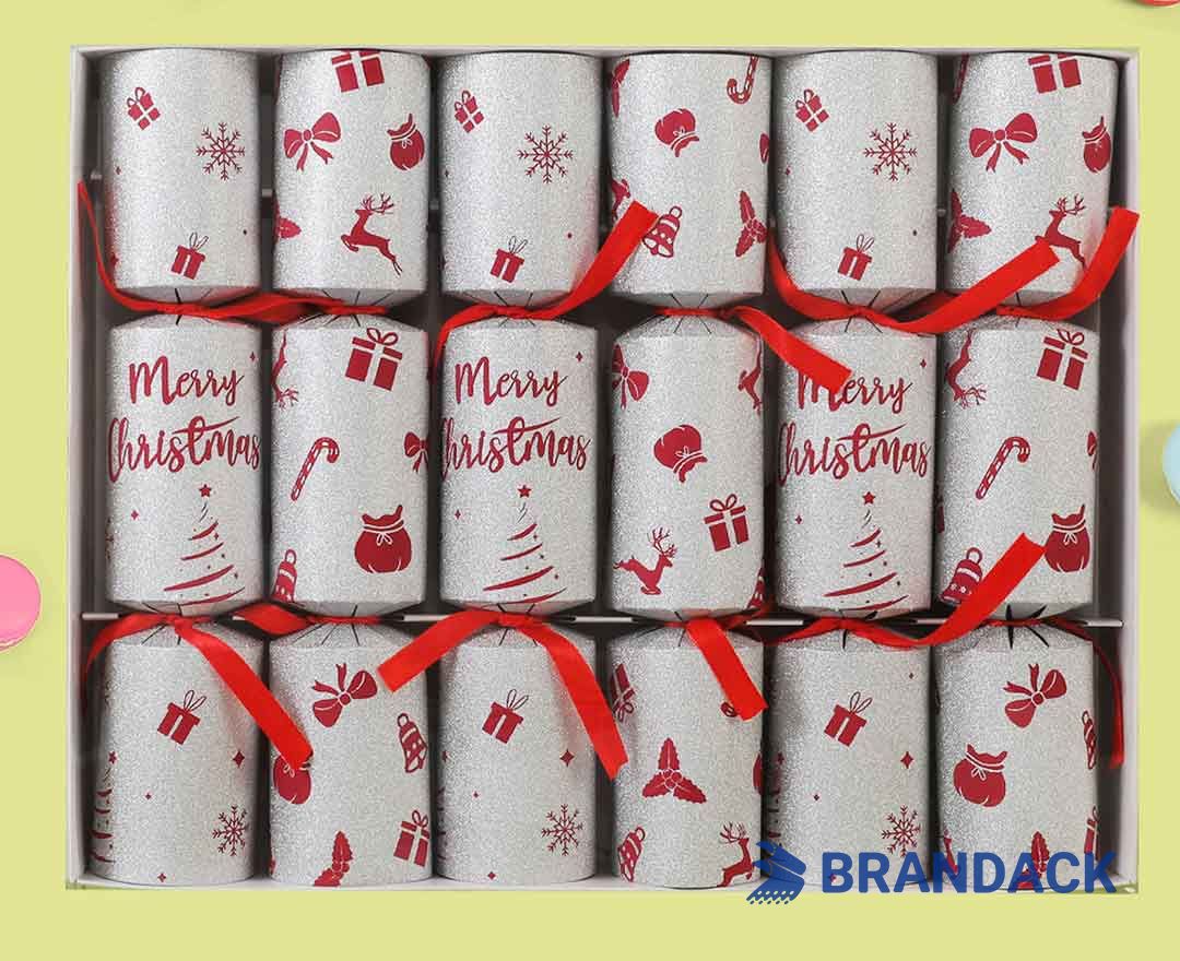 Bespoke Branded Adult Christmas Party Poppers with Snap