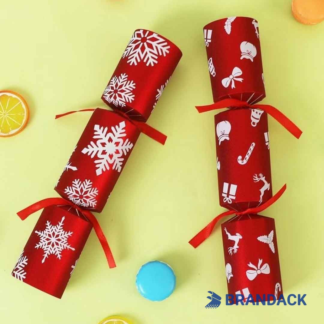 Custom Christmas Gift Poppers with Crowns and Prizes