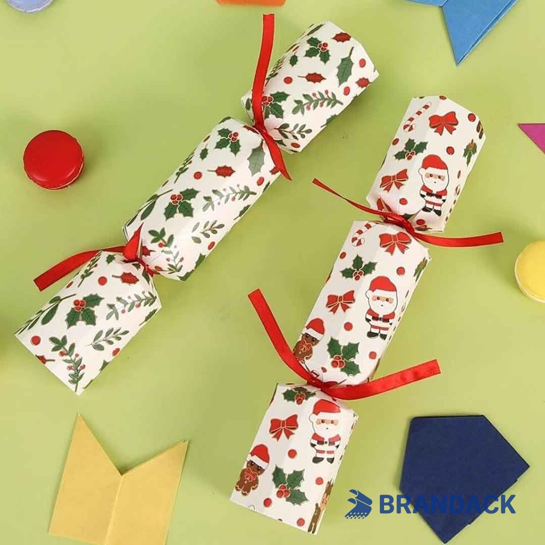 Custom Christmas Gift Poppers with Crowns and Prizes