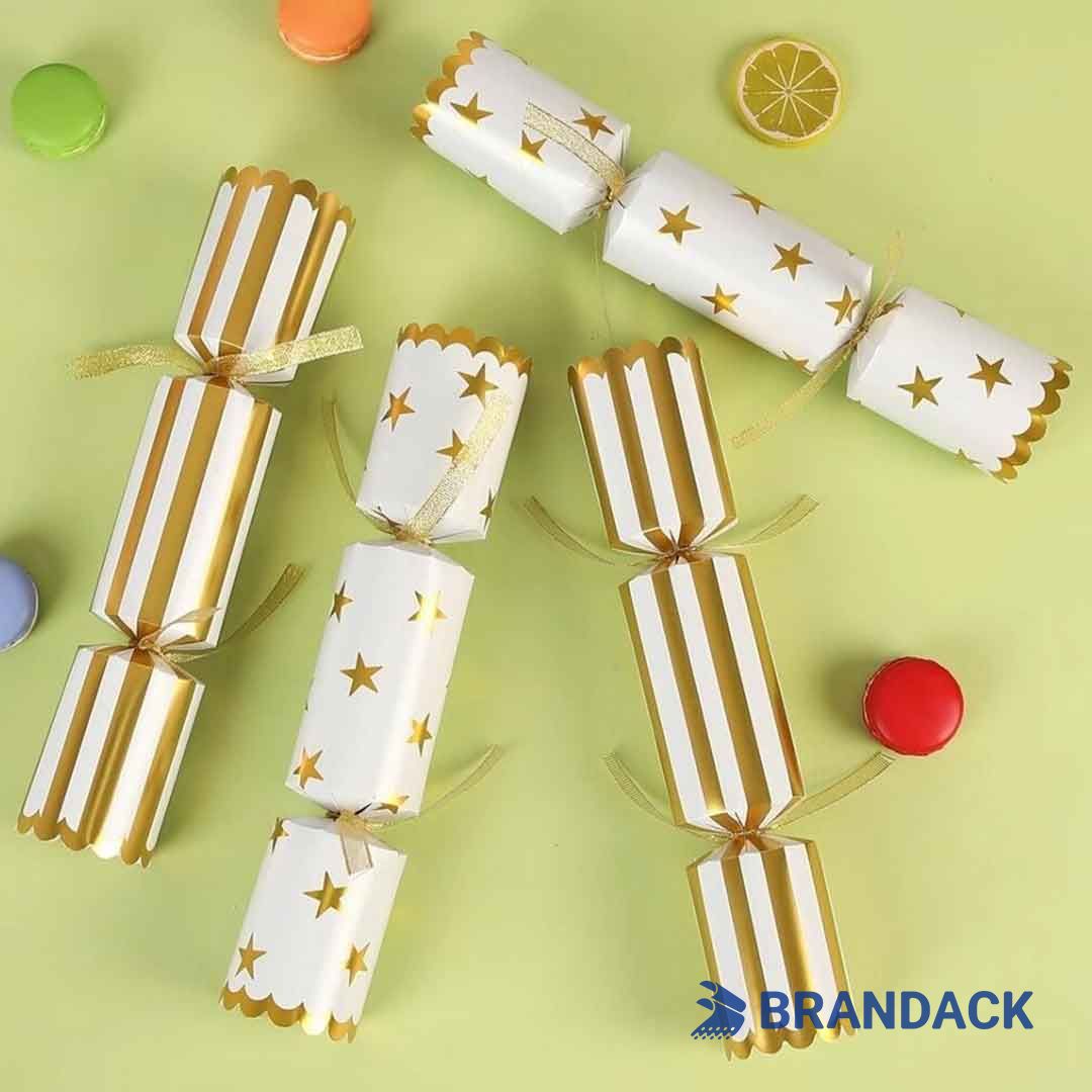 Custom Christmas Gift Poppers with Crowns and Prizes