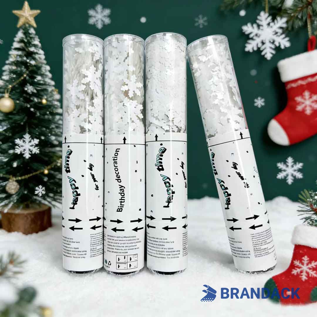 Christmas Eve Snow Popper Custom with Design Service