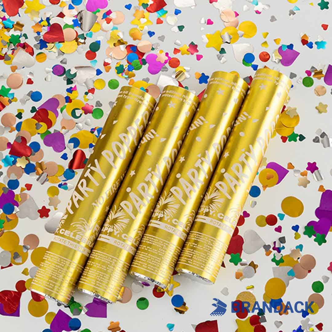 Bulk Buy Holiday Party Poppers Bespoke Tailored to Brand