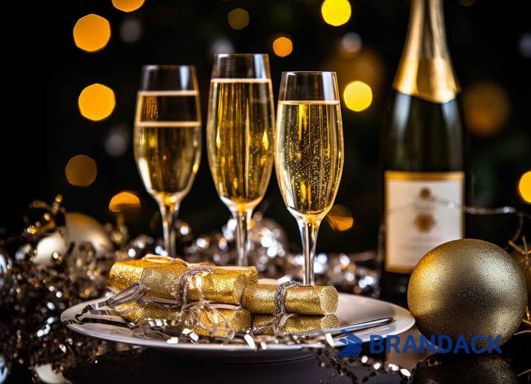 Custom New Years Party Poppers with Prizes Tailored to Brand