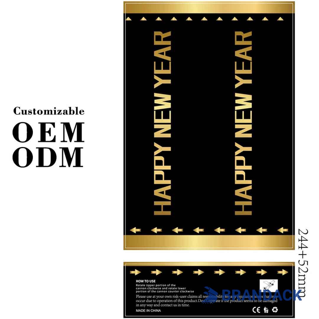 New Years Eve Party Poppers Custom with Design Services