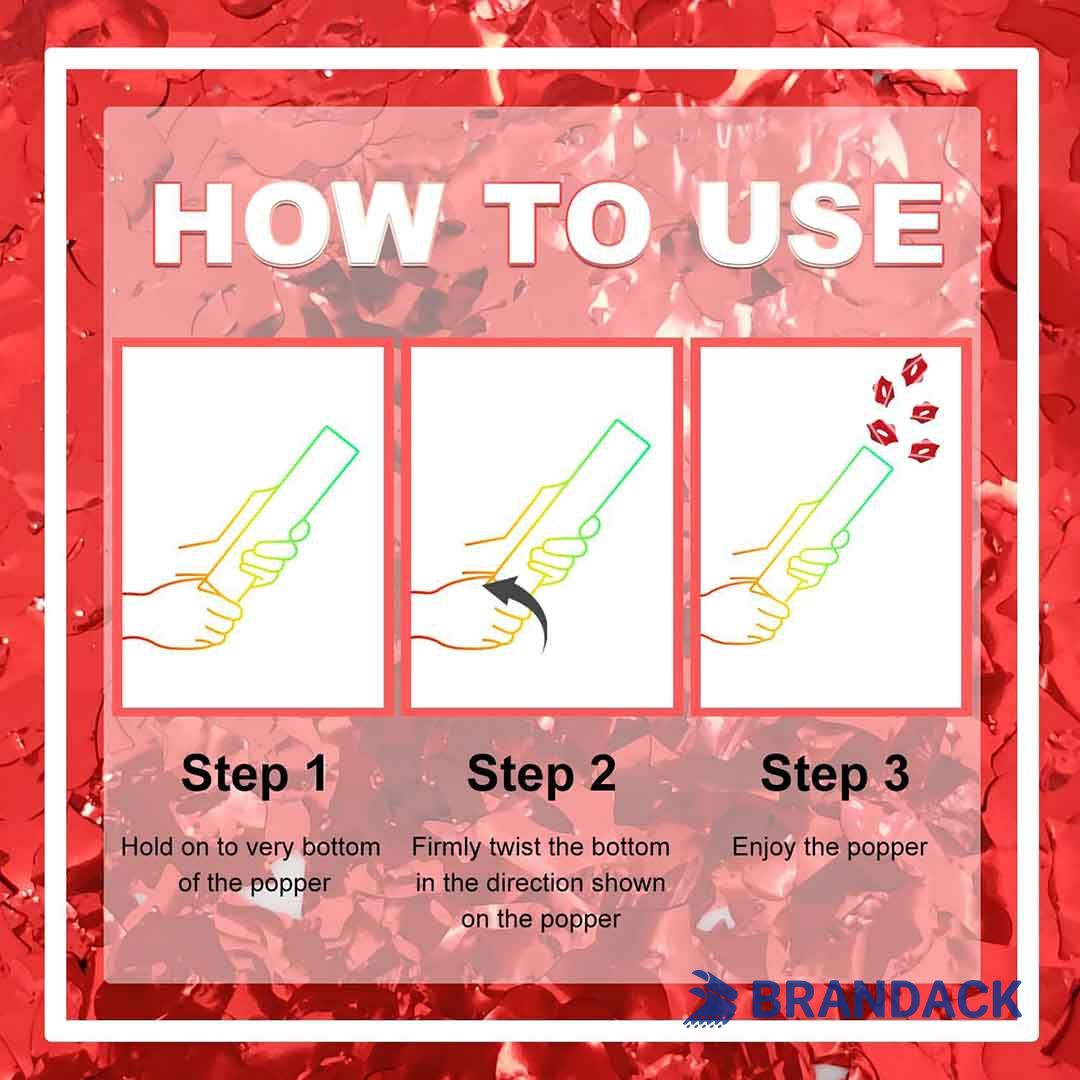 Happy New Year Party Poppers Bespoke Factory Supplier