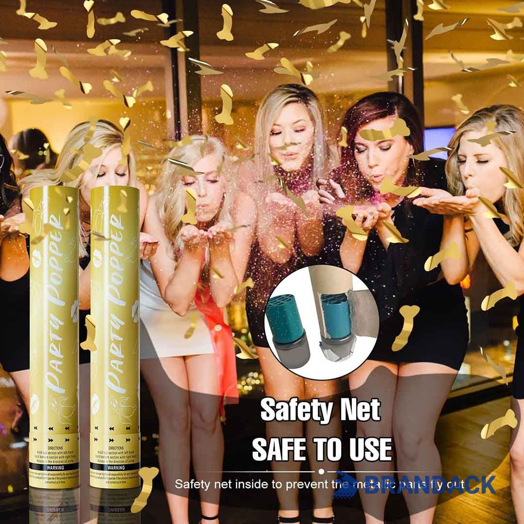 Happy New Year Party Poppers Bespoke Factory Supplier
