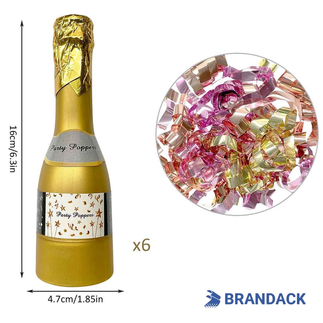 Champagne Party Poppers Custom Supplier with Design Service