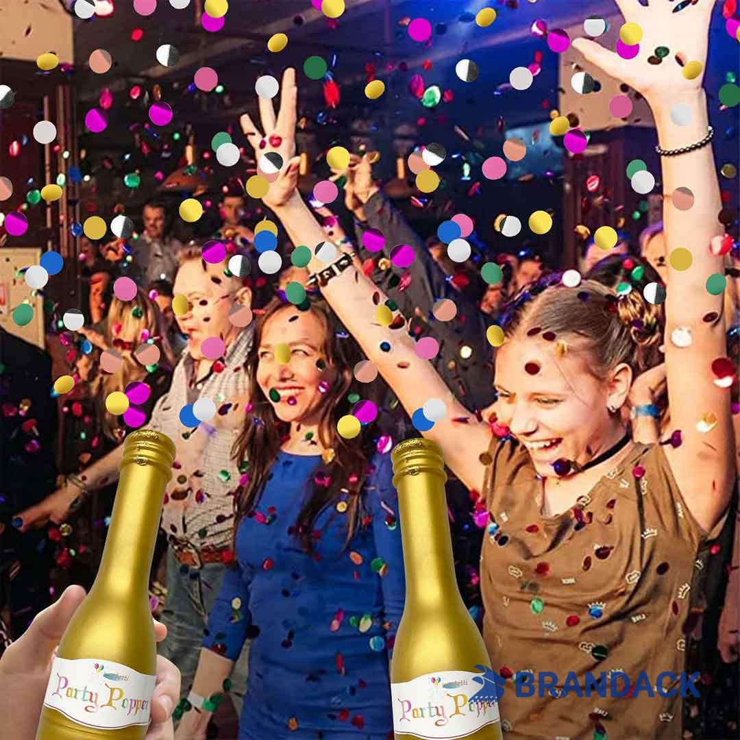 Champagne Party Poppers Custom Supplier with Design Service