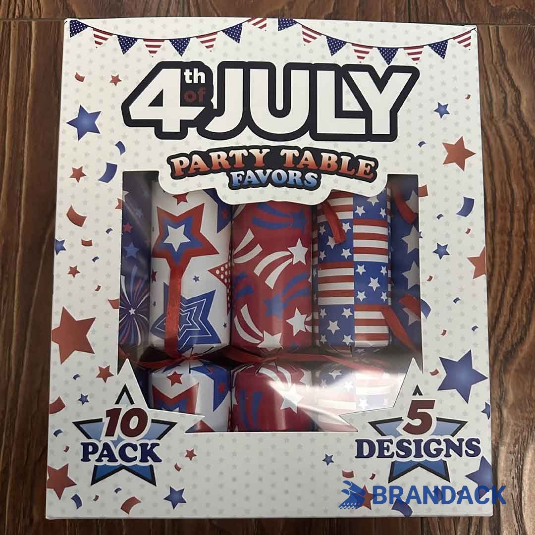 4th of July Party Crackers - Custom Poppers for Fourth of July