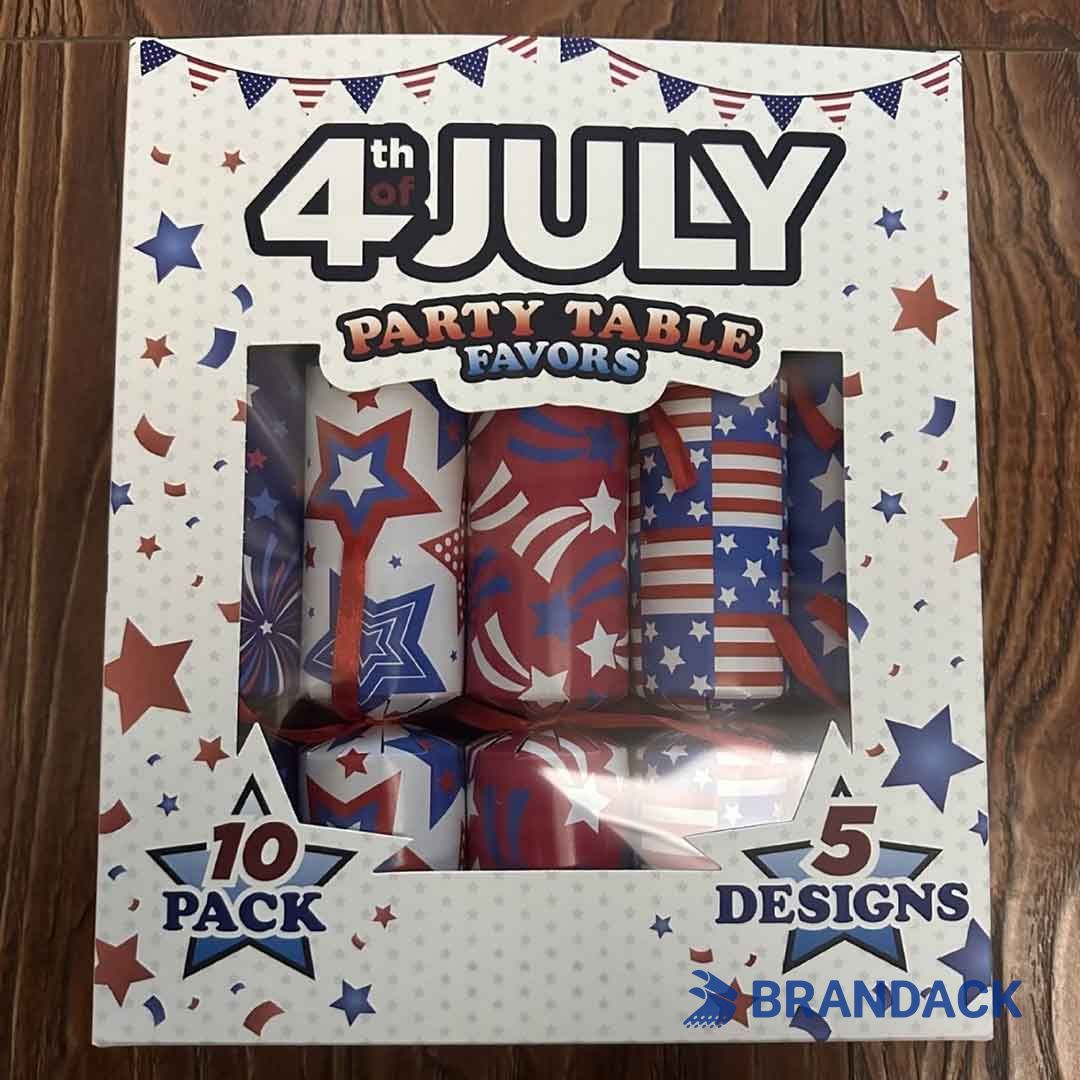 4th of July Party Crackers - Custom Poppers for Fourth of July