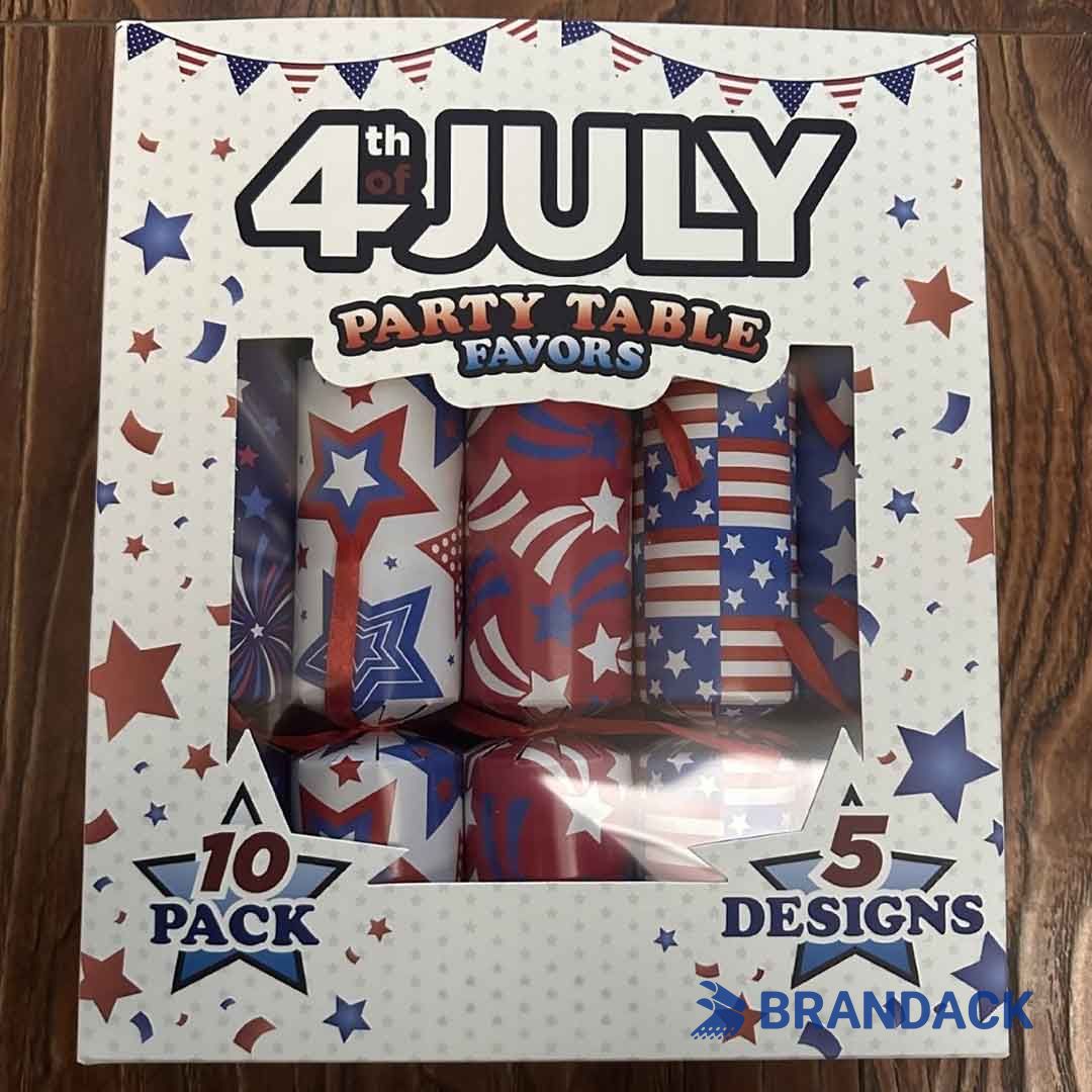 4th of July Party Crackers - Custom Poppers for Fourth of July