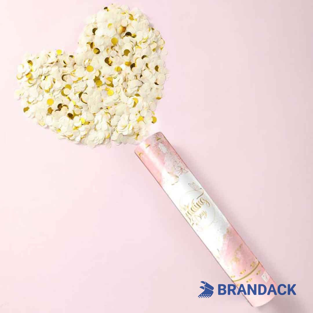 Wedding Party Streamer Poppers Custom Tailored to Brand