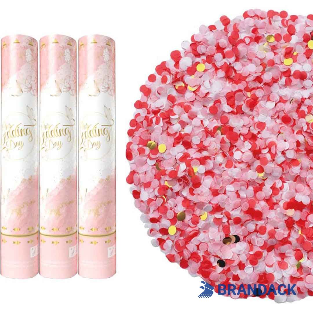 Wedding Party Streamer Poppers Custom Tailored to Brand