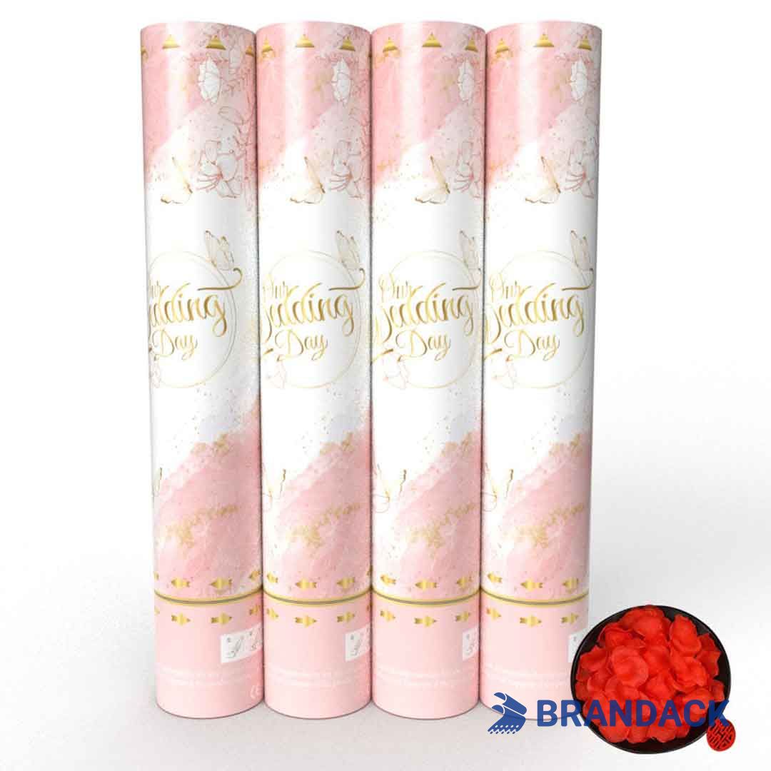 Wedding Party Streamer Poppers Custom Tailored to Brand