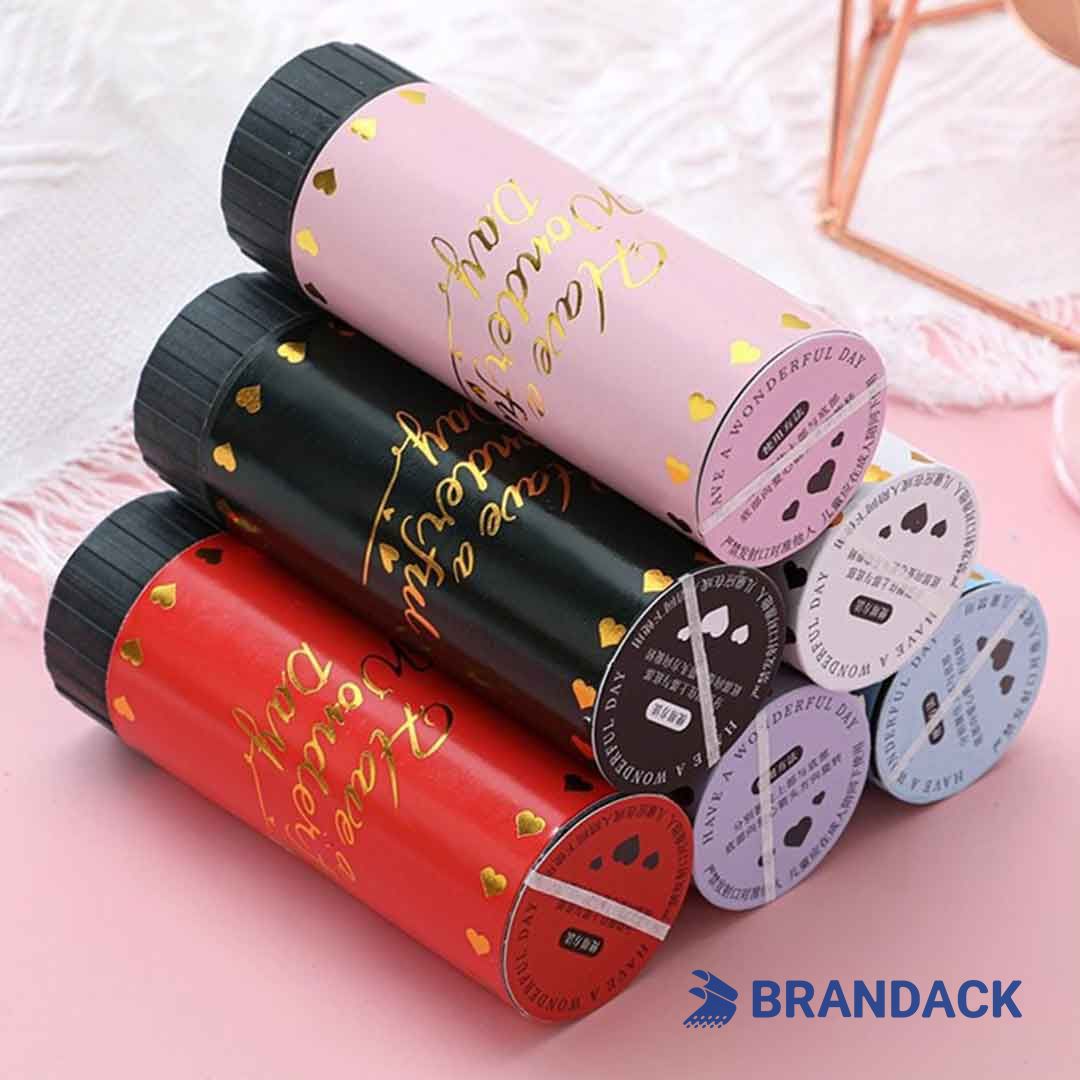 Custom Party Poppers for Birthday Celebration Tailored to Brand