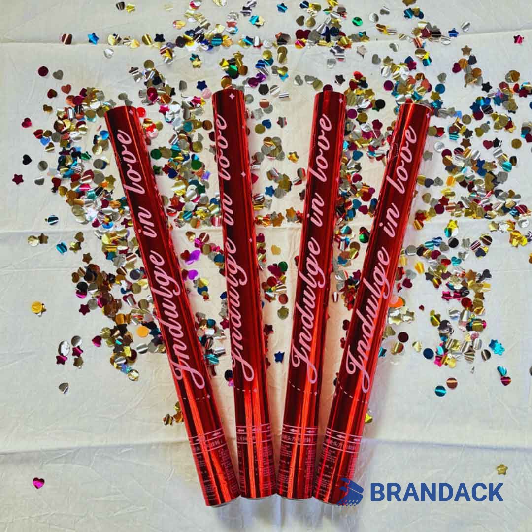 Custom Bulk Handheld Confetti Cannons Tailored to Brand