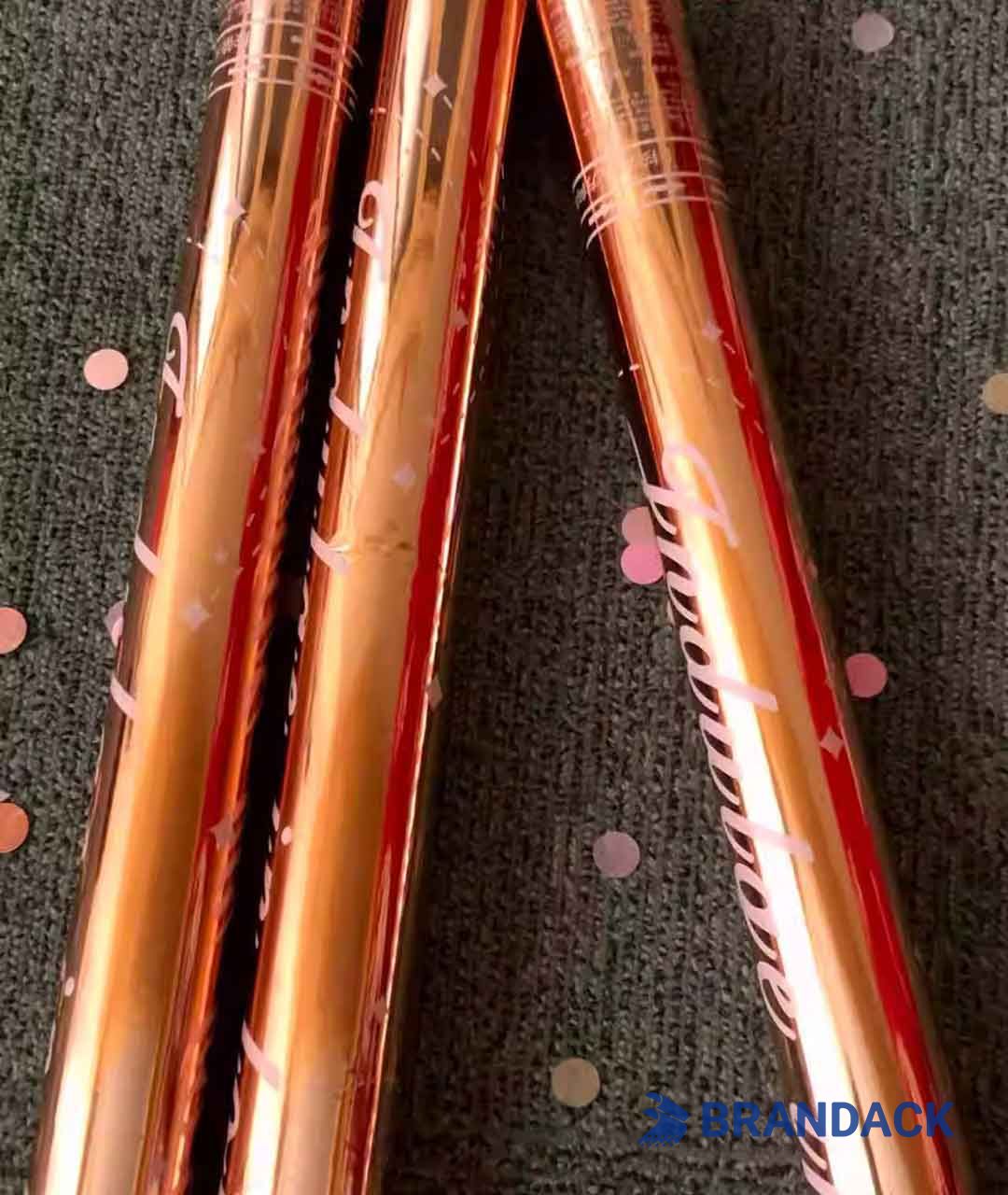 Custom Gold Glitter Hand Confetti Cannon with Design Services