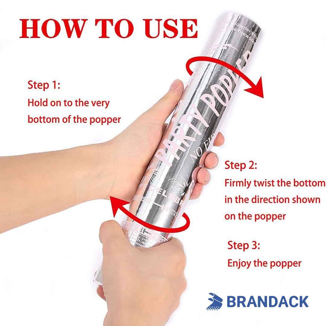 Custom Party Compressed Air Confetti Cannon with Logo