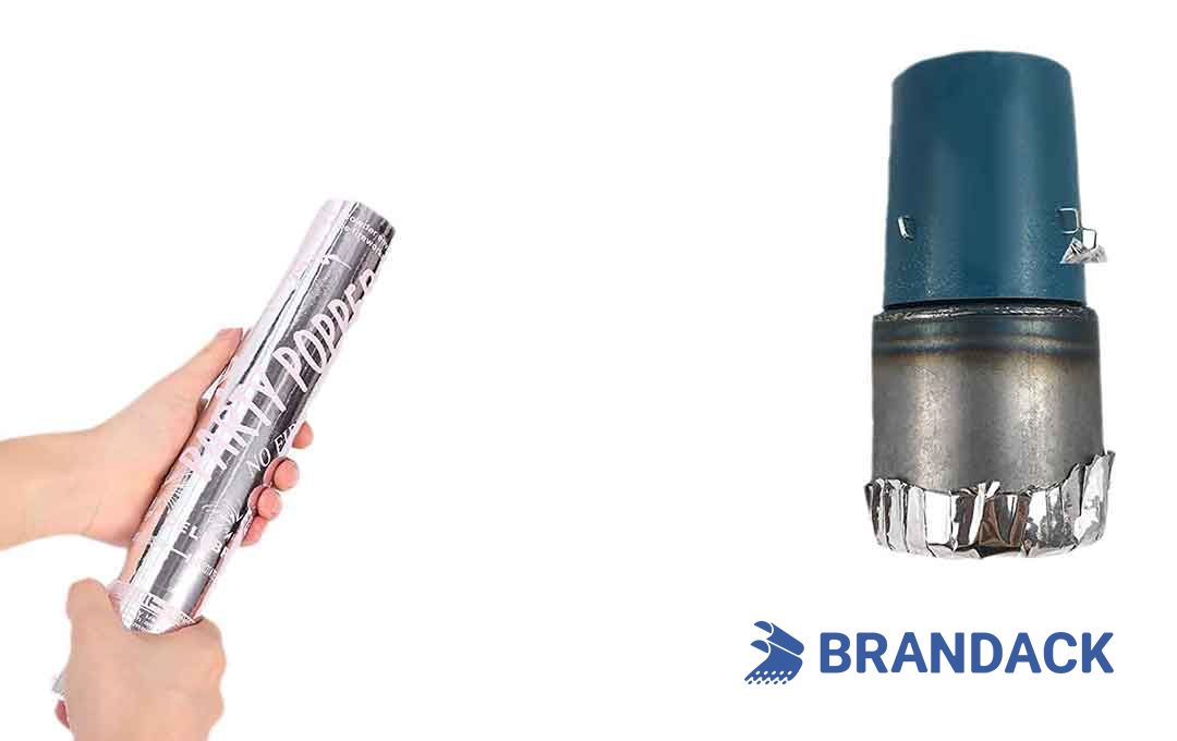 Custom Gold Handheld Confetti Streamer Cannons with Logo