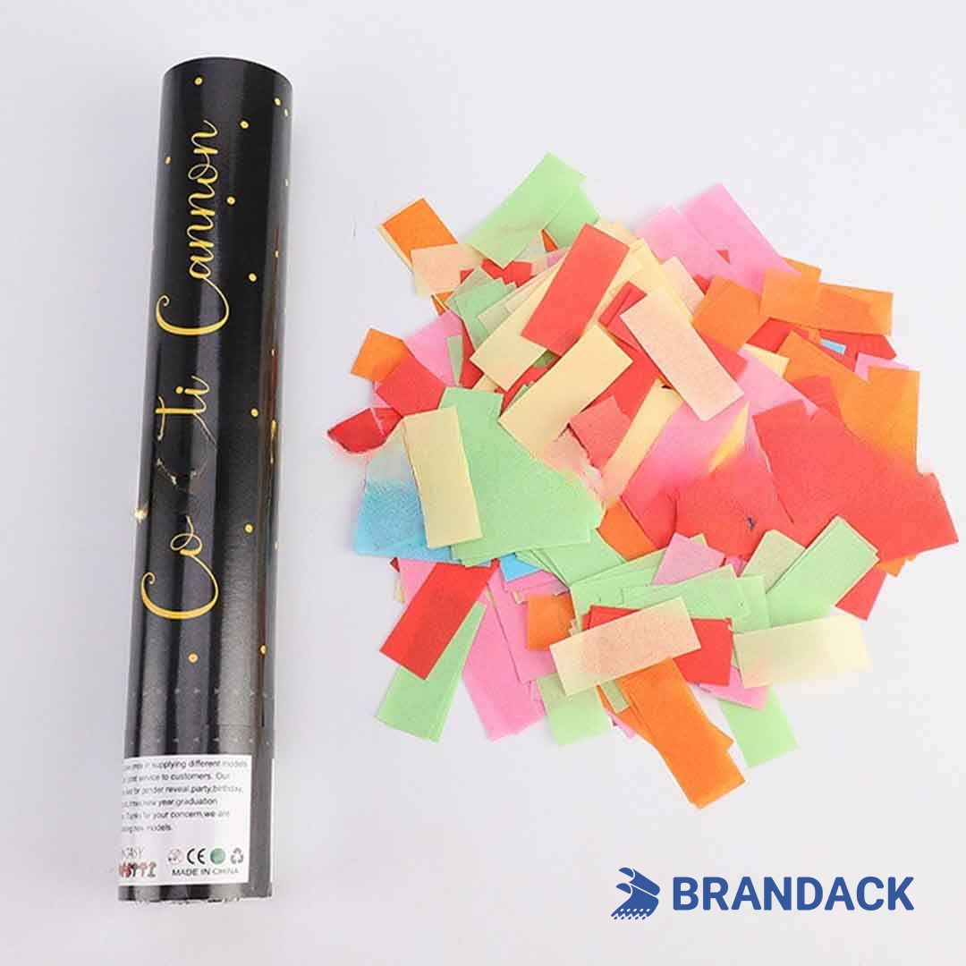 Custom Biodegradable Hand Confetti Cannon with Logo