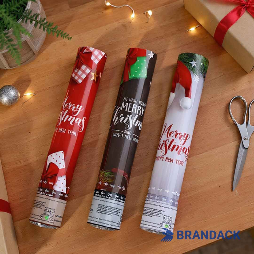 Custom Christmas Holiday Party Confetti Poppers with Logo Custom Christmas Holiday Party Confetti Poppers with Logo