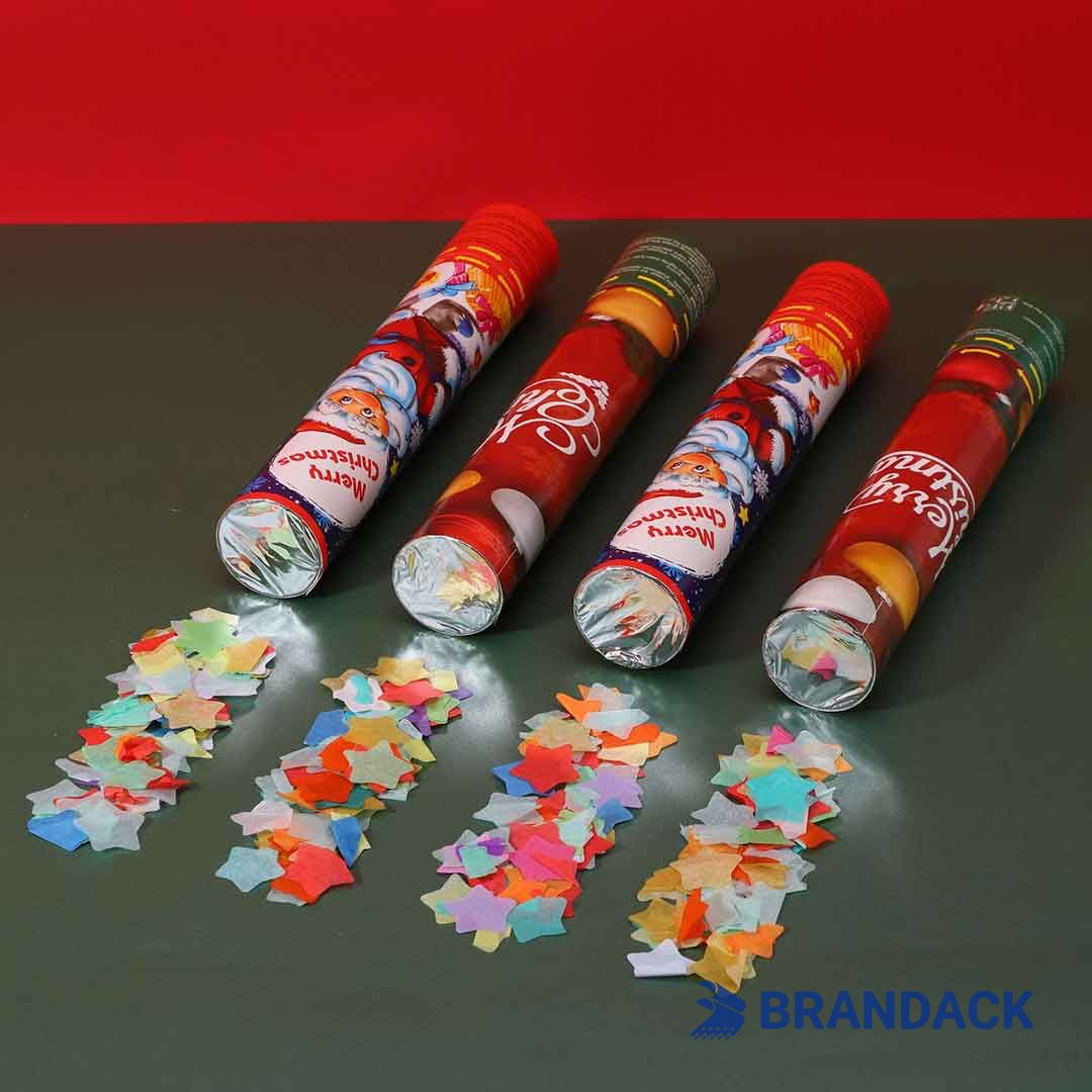 Custom Party Poppers for Christmas to Stand Out on Shelves