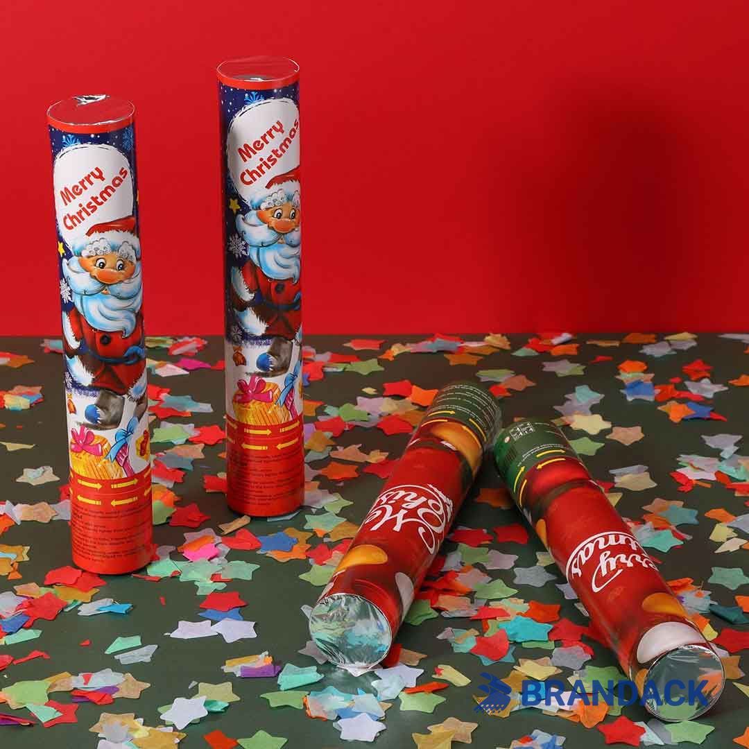 Custom Party Poppers for Christmas to Stand Out on Shelves