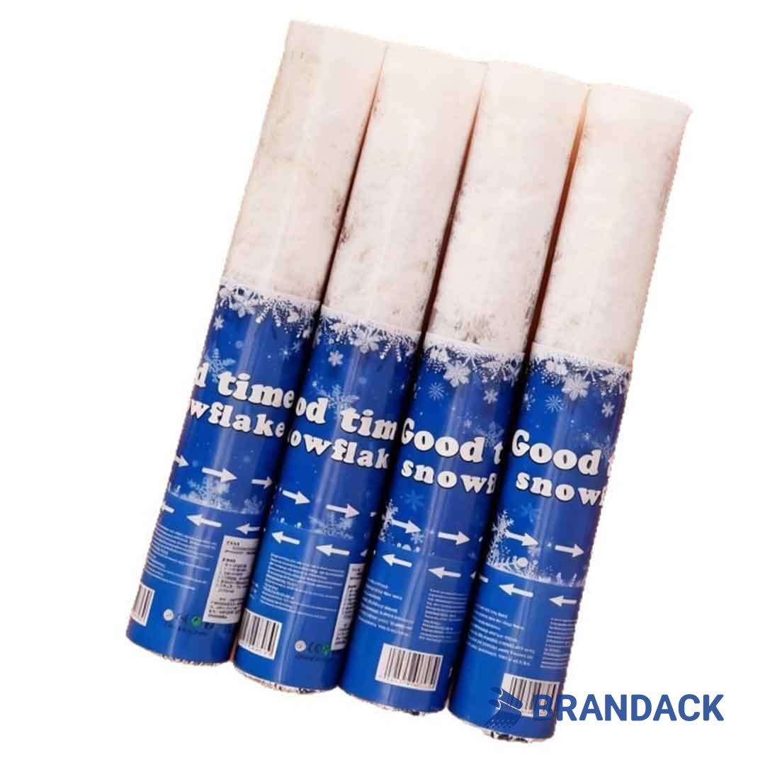 Custom Christmas Eve Snow Popper with Logo