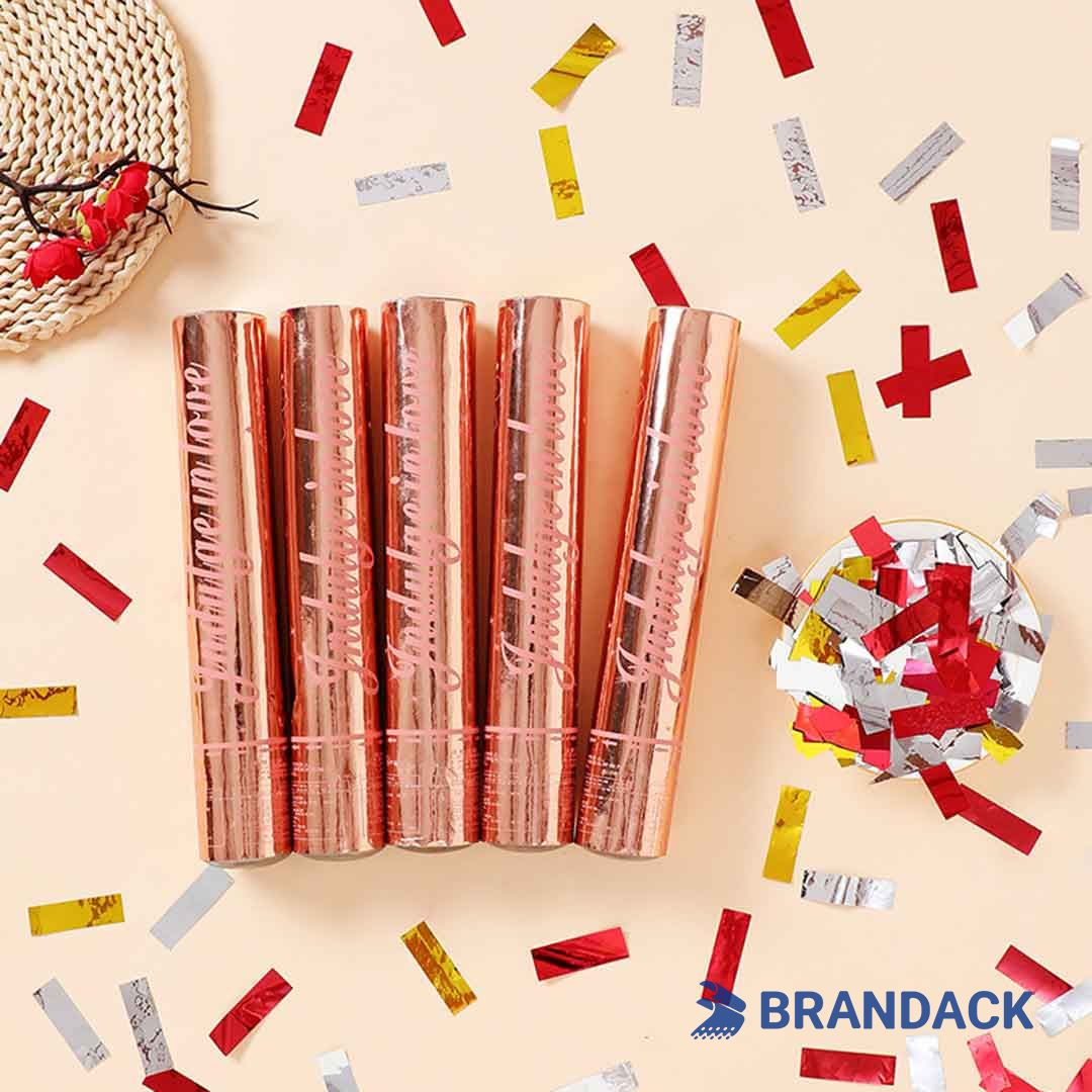 Custom Confetti Poppers Wholesale Supplies with Logo