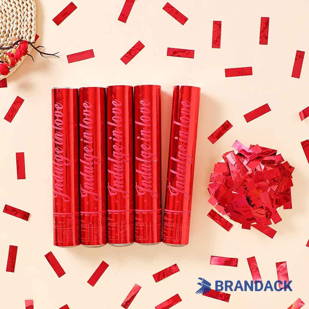 Custom Confetti Poppers Wholesale Supplies with Logo