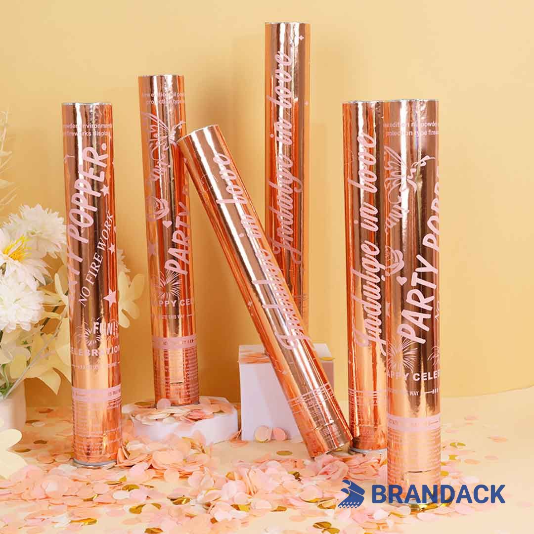 Custom Confetti Poppers Wholesale Supplies with Logo