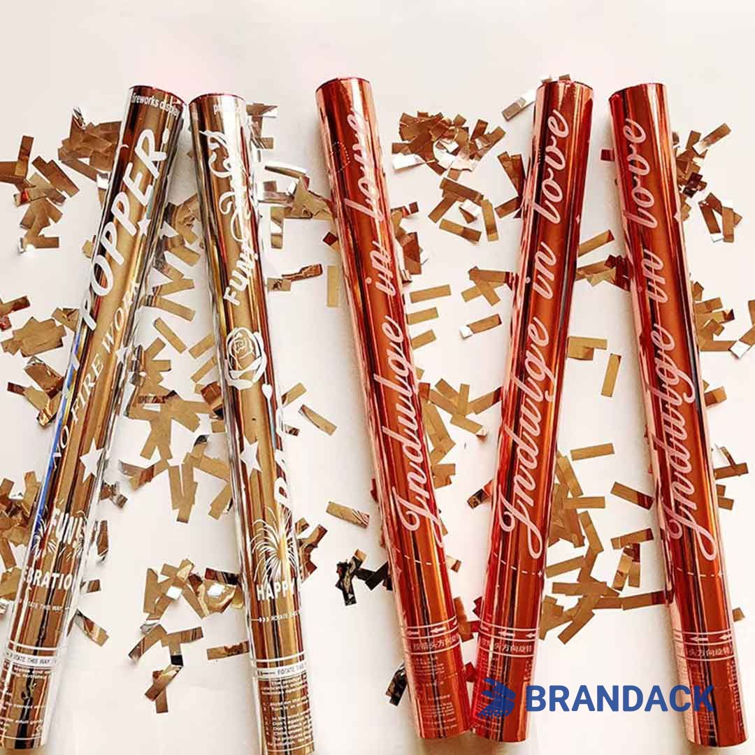 Custom Confetti Poppers Wholesale Supplies with Logo