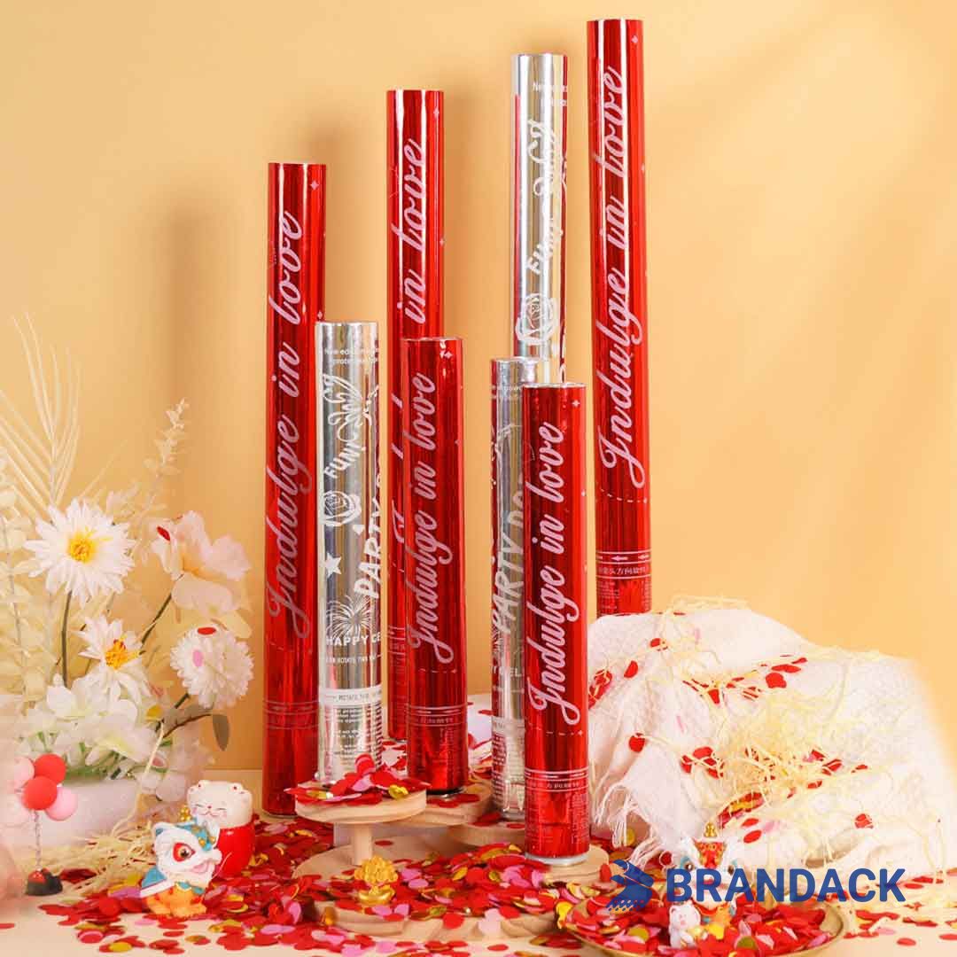 Custom Confetti Poppers Wholesale Supplies with Logo