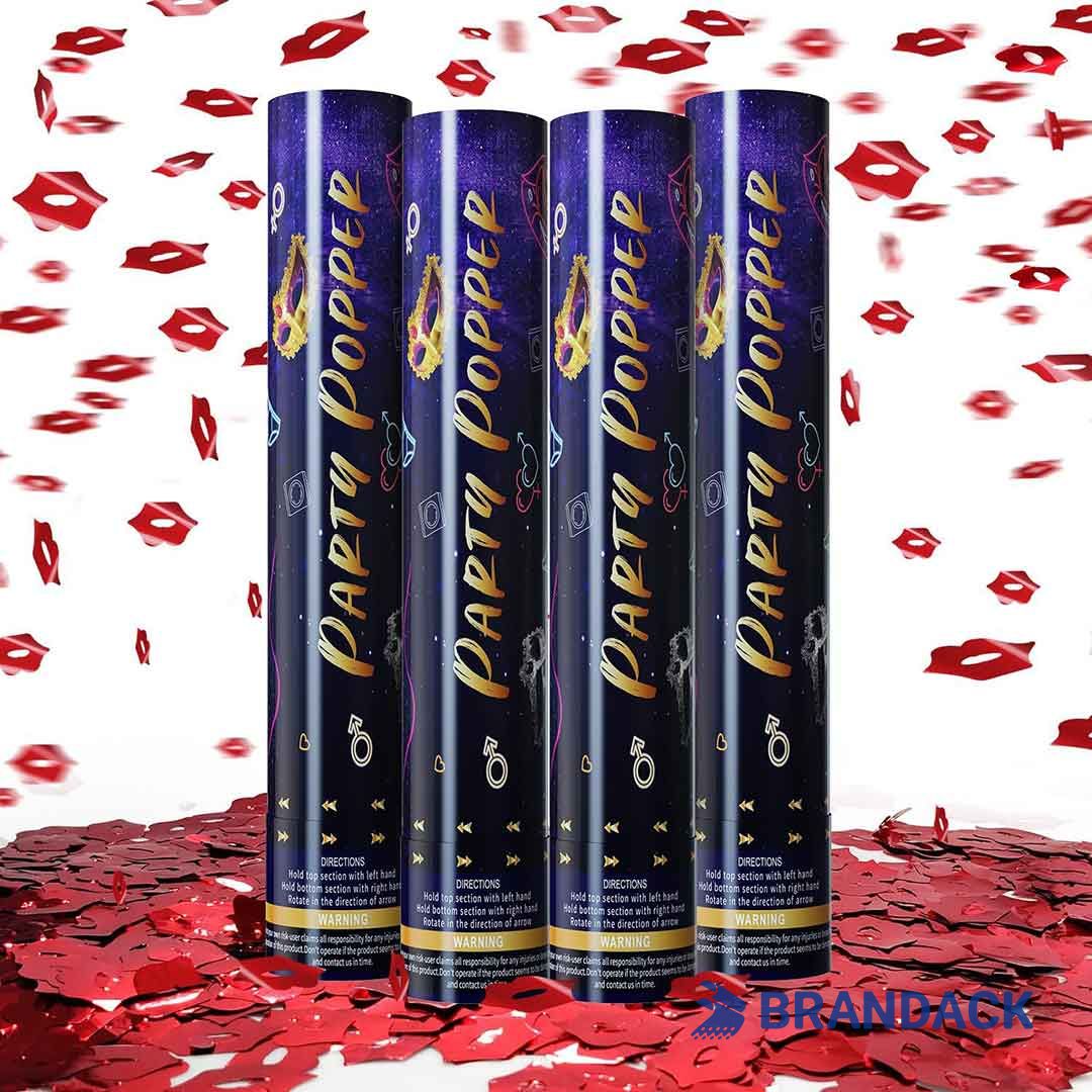 Custom Party Poppers Wholesale Supplier with Design Service