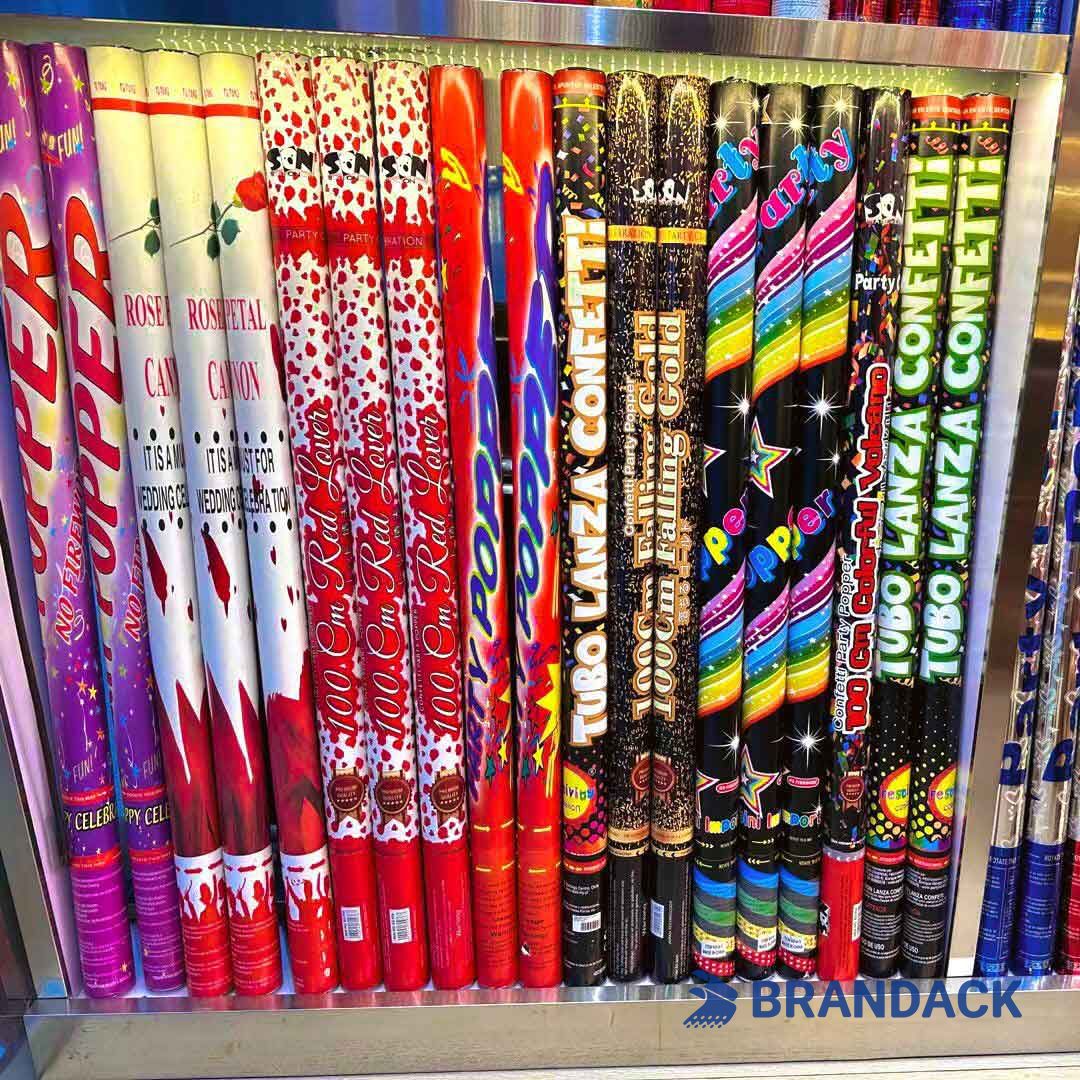 Twist Party Confetti Poppers Bespoke Factory Supplier